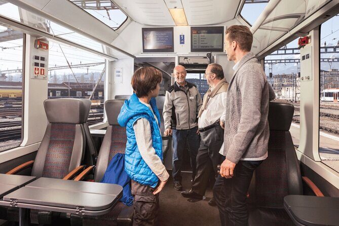 Exclusive Panoramic Train Journey though the Heart of Swiss - Interlaken and Lauterbrunnen: waterfall valley timing at full speed