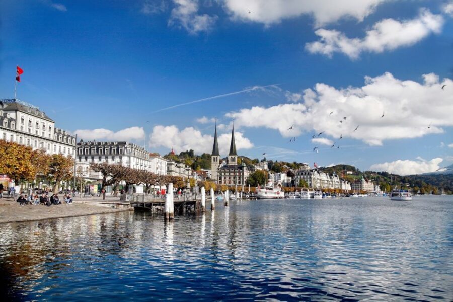 From Zurich: Funicular to Mt. Bürgenstock & Lake Lucerne - Mt. Rigi cable car descent and the cruise finish