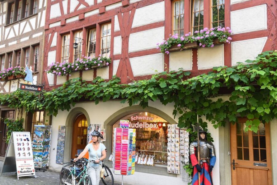 From Zurich: Private 4 Countries in 1 Full-Day Tour - Rhine Falls in summer: boat time at Europe’s biggest waterfall