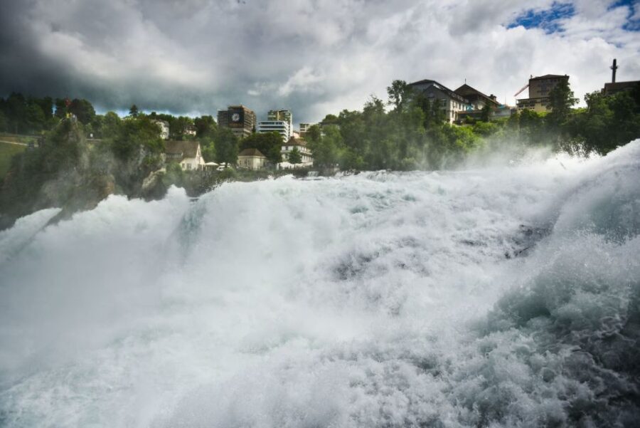 From Zurich to The Rhine Falls - Schaffhausen pass-through and spotting the circular Munot Fortress