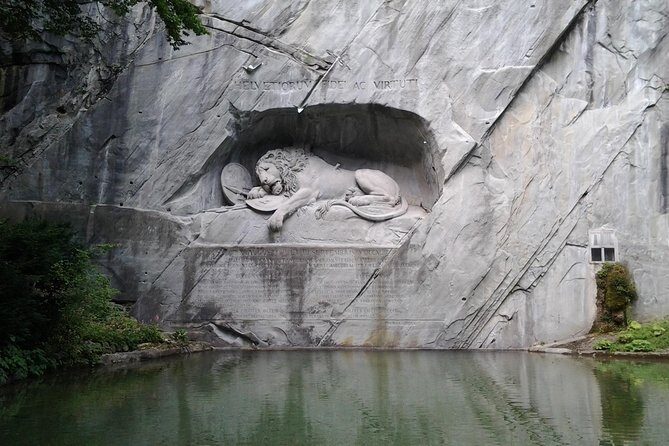 Lucerne Private City Walk and Lake Cruise Day Trip from Zürich - Lion Monument: Swiss memory cut into stone