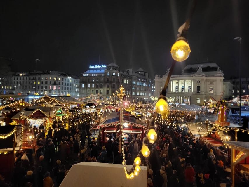 Zurich Christmas Market Tour - Getting There: Museumstrasse Start at 6:00 pm and Ending at Bellevue
