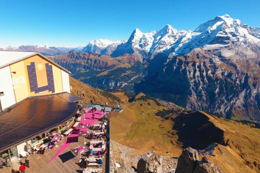 Zurich: Day trip to Schilthorn, Thrill Walk, and Bond World - Skyline View and the Thrill Walk: walking with your feet in the air