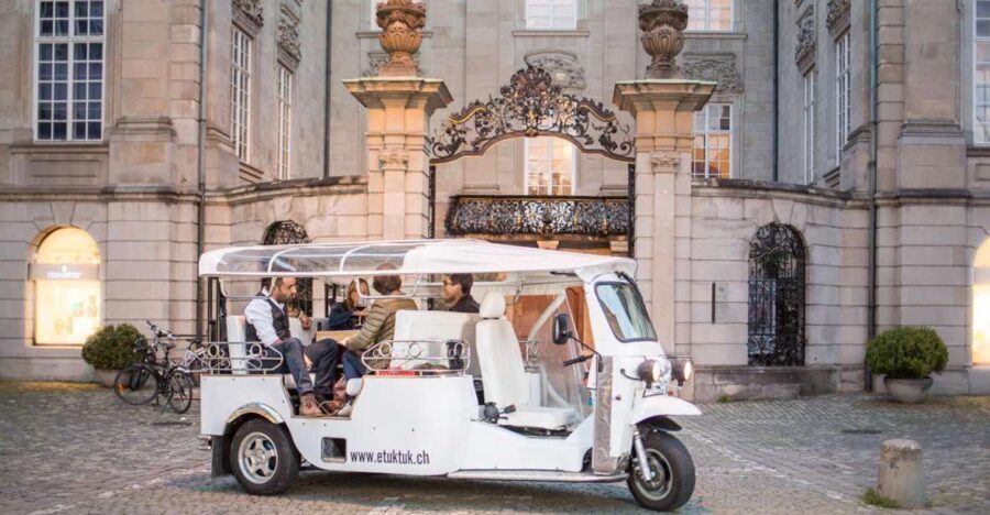 Zurich: Hot Stone Barbecue eTukTuk Tour - A private BBQ ride that doubles as a city orientation